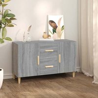 Product photograph of Krefeld Wooden Sideboard 2 Doors 2 Drawers In Grey Sonoma Oak from Furniture in Fashion