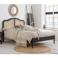Product photograph of Ladson Rattan Wooden Super King Size Bed In Black from Furniture in Fashion