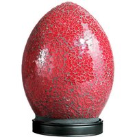 Product photograph of Mosaic Red Color Egg Lamp from Furniture in Fashion