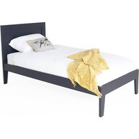 Product photograph of Lanus Wooden Single Bed In Dark Grey from Furniture in Fashion
