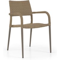 Product photograph of Laria Outdoor Rattan Armchair In Cream from Furniture in Fashion