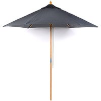 Product photograph of Lavi Round 2 5m Parasol With Wood Pulley In Dark Grey from Furniture in Fashion