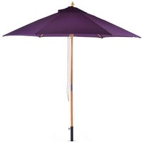 Product photograph of Lavi Round 2 5m Parasol With Wood Pulley In Purple from Furniture in Fashion