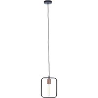 Product photograph of Lavish Iron 1 Pendant Light In Black And Copper from Furniture in Fashion