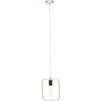 Product photograph of Lavish Iron 1 Pendant Light In Black And Gold from Furniture in Fashion