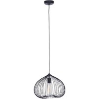 Product photograph of Lavish Iron 1 Pendant Light In Black from Furniture in Fashion