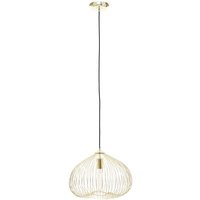 Product photograph of Lavish Iron 1 Pendant Light In Gold from Furniture in Fashion