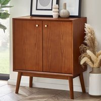 Product photograph of Layton Wooden Sideboard Small With 2 Doors In Cherry from Furniture in Fashion