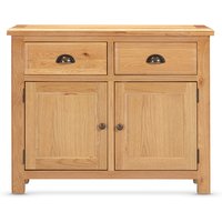 Product photograph of Lecco Wooden Sideboard With 2 Doors 2 Drawers In Oak from Furniture in Fashion