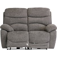 Product photograph of Leda Fabric Electric Recliner 2 Seater Sofa With Usb In Ash from Furniture in Fashion