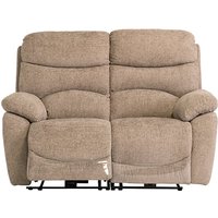 Product photograph of Leda Fabric Electric Recliner 2 Seater Sofa With Usb In Sand from Furniture in Fashion