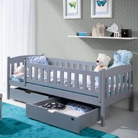 Product photograph of Leeds Storage Wooden Day Bed In Grey from Furniture in Fashion