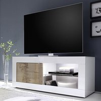 Product photograph of Taylor Wooden 1 Door Tv Stand In White High Gloss And Pero from Furniture in Fashion