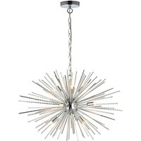 Product photograph of Lena 9 Lights Ceiling Pendant Light In Chrome from Furniture in Fashion