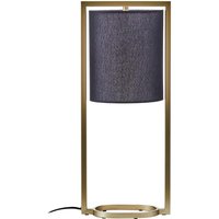 Product photograph of Lena Black Fabric Shade Table Lamp With Gold Metal Frame from Furniture in Fashion