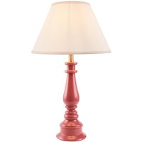 Product photograph of Lenoir White 30cm Shade Resin Table Lamp In Pink Clay from Furniture in Fashion