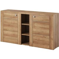 Product photograph of Leon Wooden Sideboard With 2 Doors In Riviera Oak from Furniture in Fashion