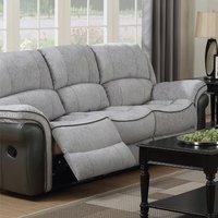 Product photograph of Lerna Fusion Fabric 3 Seater Sofa In Grey from Furniture in Fashion