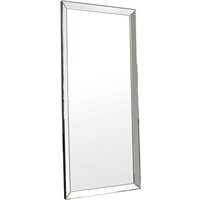 Product photograph of Lorain Bevelled Leaner Floor Mirror In Silver from Furniture in Fashion