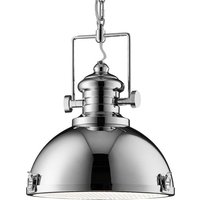 Product photograph of Louisiana Industrial Ceiling Pendant Light In Chrome from Furniture in Fashion