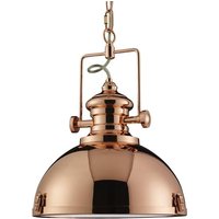 Product photograph of Louisiana Industrial Ceiling Pendant Light In Copper from Furniture in Fashion