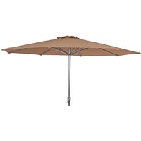 Product photograph of Loxe Tilt And Crank Olefin 3000mm Fabric Parasol In Taupe from Furniture in Fashion