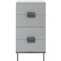 Product photograph of Lucy Wooden Chest Of 4 Drawers Tall In Grey Oak from Furniture in Fashion