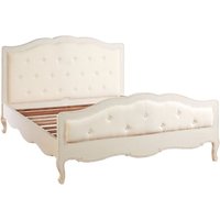 Product photograph of Luria Wooden King Size Bed In White from Furniture in Fashion