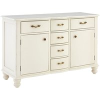 Product photograph of Luria Wooden Sideboard With 6 Drawers And 2 Doors In White from Furniture in Fashion