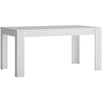 Product photograph of Lyco 160cm Extending High Gloss Dining Table In White from Furniture in Fashion