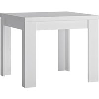 Product photograph of Lyco 90cm Extending High Gloss Dining Table In White from Furniture in Fashion