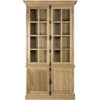 Product photograph of Lyox Wooden Display Cabinet In Oak With 4 Doors from Furniture in Fashion