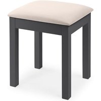 Product photograph of Madge Wooden Dressing Stool In Anthracite from Furniture in Fashion