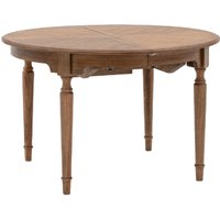 Product photograph of Madisen Wooden Round Extending Dining Table In Peroba from Furniture in Fashion