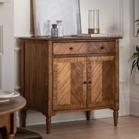 Product photograph of Madisen Wooden Sideboard With 2 Doors 1 Drawer In Peroba from Furniture in Fashion