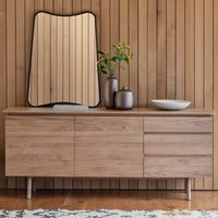 Product photograph of Madrina Wooden Sideboard With 2 Doors And 3 Drawers In Oak from Furniture in Fashion