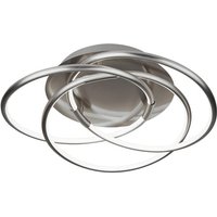Product photograph of Magic Led Flush Ceiling Light In Satin Nickel from Furniture in Fashion