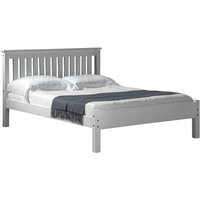 Product photograph of Maire Low Foot End Pine Wooden Single Bed In White from Furniture in Fashion