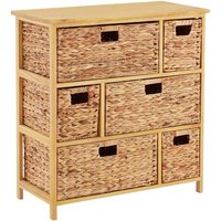 Product photograph of Maize Wooden Chest Of 6 Basket Drawers In Natural from Furniture in Fashion