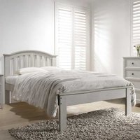 Product photograph of Mala Curved Wooden King Size Bed In Clay from Furniture in Fashion