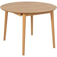 Product photograph of Malibu Extending Wooden Dining Table Round In Matt Oak from Furniture in Fashion