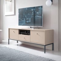 Product photograph of Malibu Wooden Tv Stand With 2 Doors 1 Drawer In Beige from Furniture in Fashion