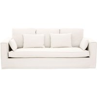 Product photograph of Manton Upholstered Fabric 3 Seater Sofa In Cream from Furniture in Fashion
