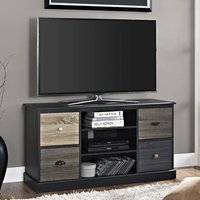 Product photograph of Maraca Wooden Small Tv Stand With 4 Drawers In Black from Furniture in Fashion