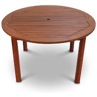 Product photograph of Marfa Wooden Outdoor Round Dining Table In Natural from Furniture in Fashion