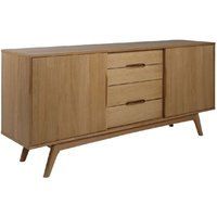 Product photograph of Marietta Wooden Sideboard With 2 Doors 4 Drawers In Oak from Furniture in Fashion