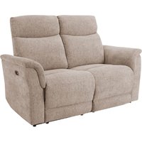 Product photograph of Marinette Fabric 2 Seater Electric Recliner Sofa In Mocha from Furniture in Fashion