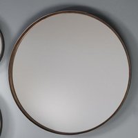 Product photograph of Marion Large Round Wall Bedroom Mirror In Bronze Frame from Furniture in Fashion
