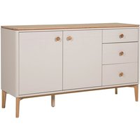 Product photograph of Marlon Wooden Sideboard With 2 Doors 3 Drawers In Oak And Taupe from Furniture in Fashion