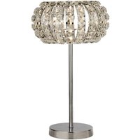 Product photograph of Marylin 1 Bulb Table Lamp In Chrome With Crystal Glass from Furniture in Fashion